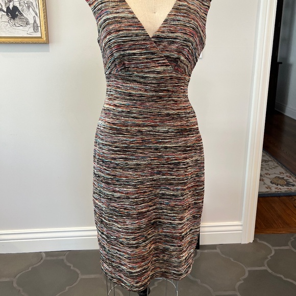 Flattering colorul layered fitting dress - Picture 1 of 7